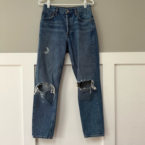 AGOLDE Jamie High Rise Classic Fit Jeans in Angst - Picture 3 of 11